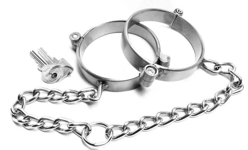 PRANGER METALL - Fussfesseln schmal mit Kette