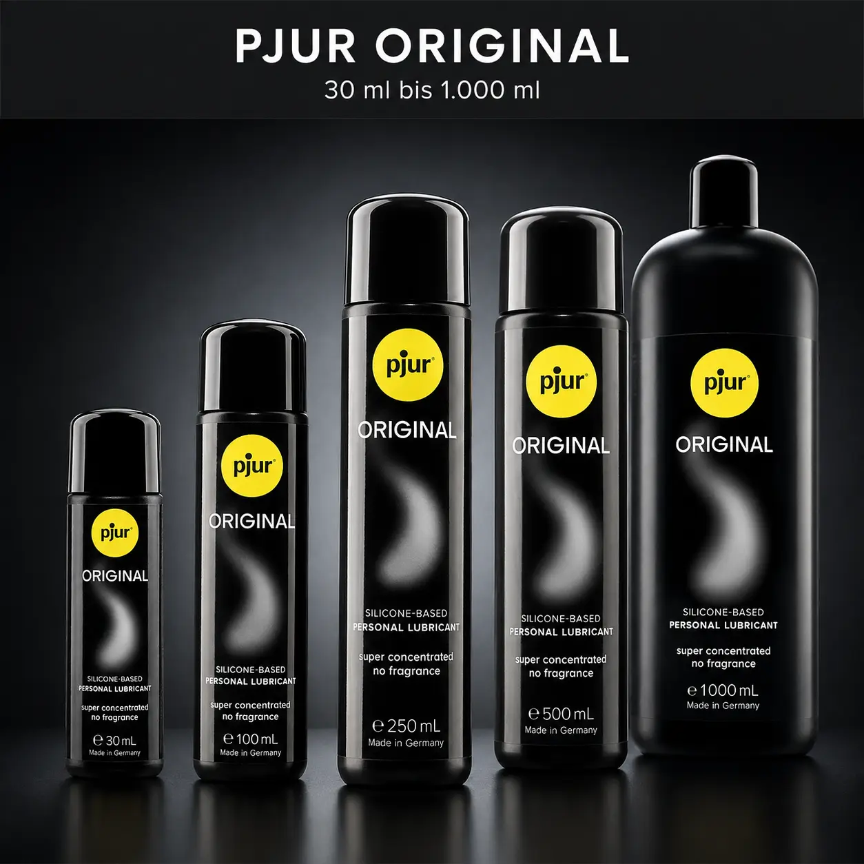 pjur ORIGINAL – Silikonbasiertes Gleitgel, 30 ml bis 1.000 ml