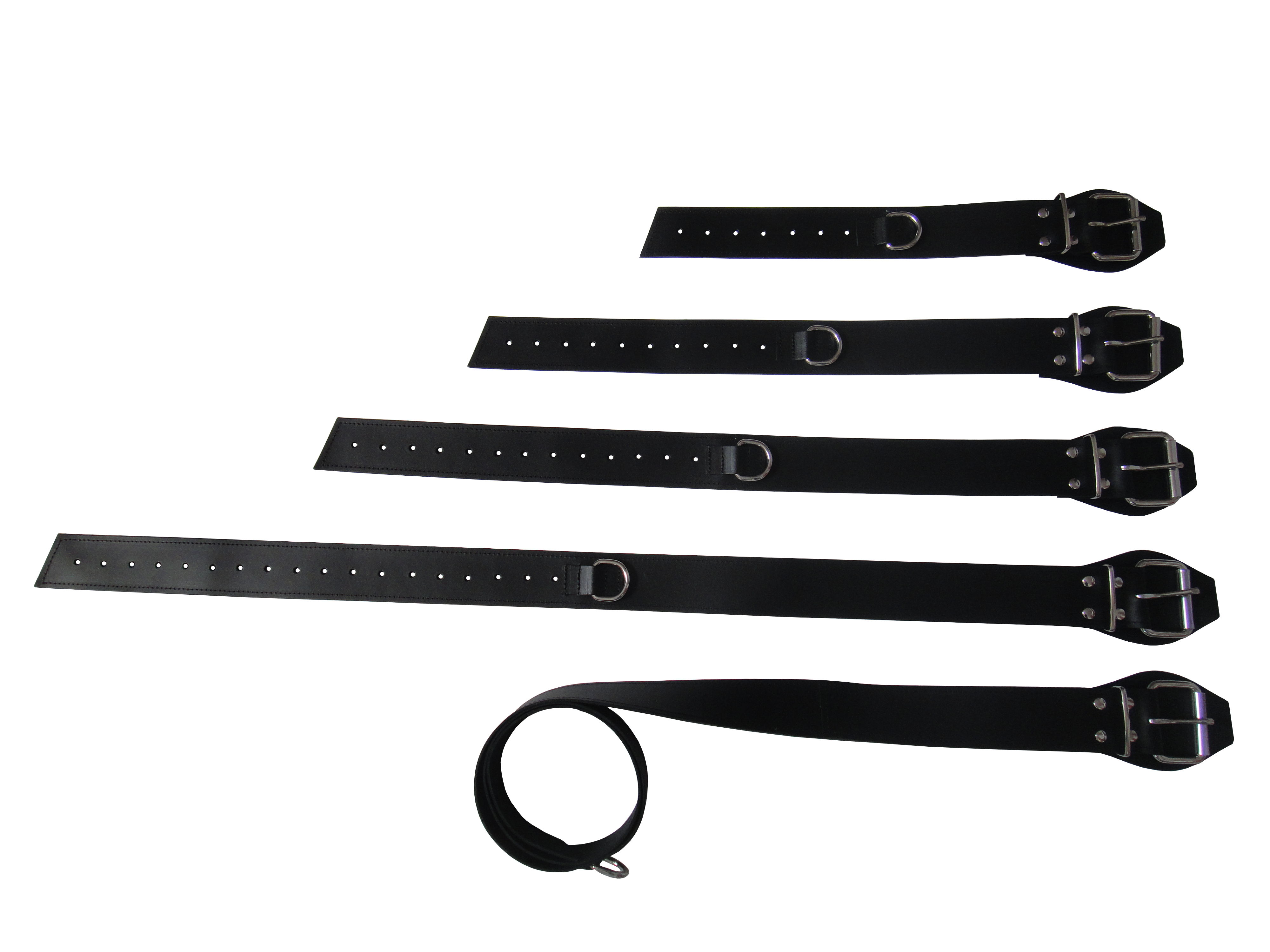 Multifunktions Ledergurt mit D-Ring - Fesselgurt mit extra Befestigung